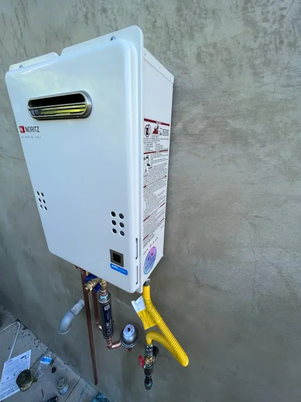 Tankless water heater installation for Johnston homes